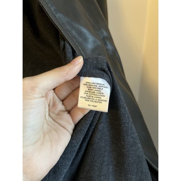 BANANA REPUBLIC - Genuine Leather Biker Jacket size M From 2010 - Picture 12 of 16